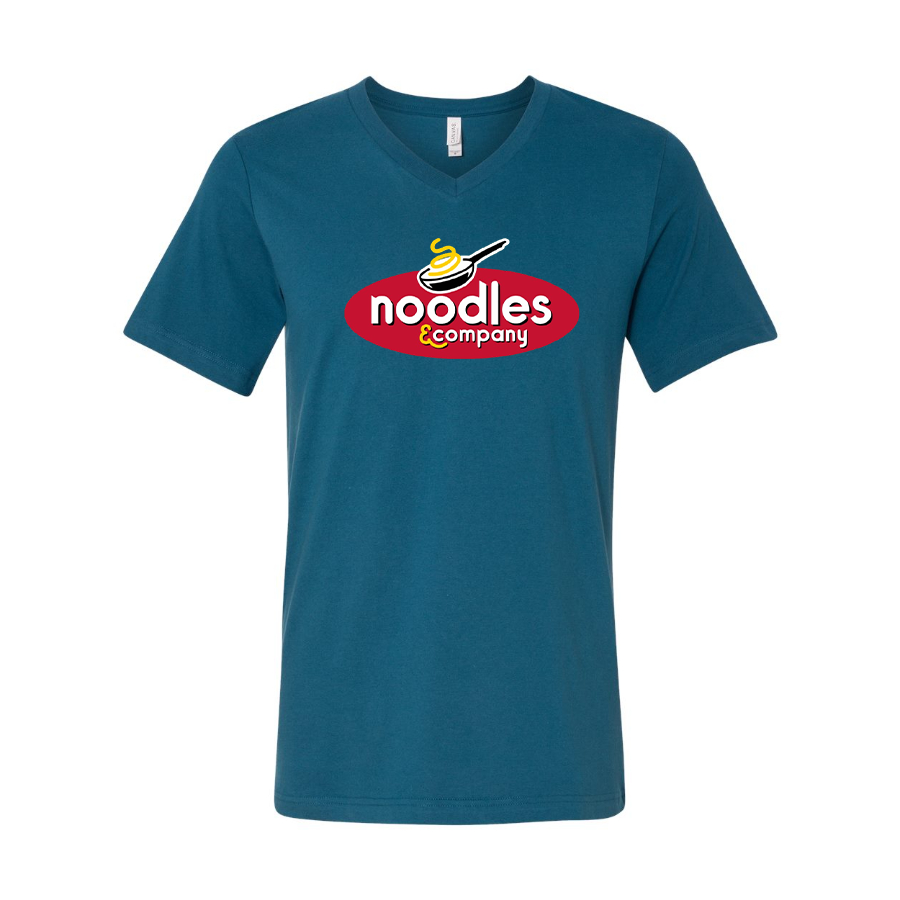 Men's Noodles & Company  BELLA + CANVAS - Jersey V-Neck T-Shirt